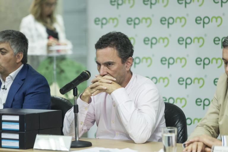 Jorge Londoño de la Cuesta, presidente de EPM, empresa que anunció la suspensión de la primera etapa de la venta de acciones de ISA. 