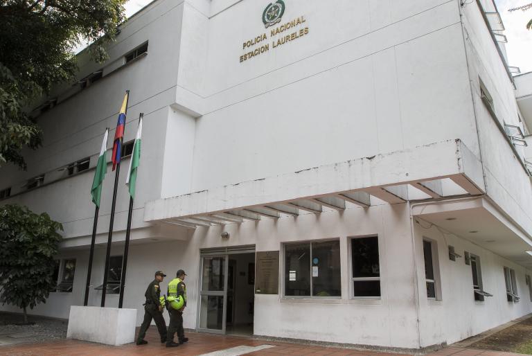 Estación de Policía de Laureles. FOTO ROBINSON SÁENZ