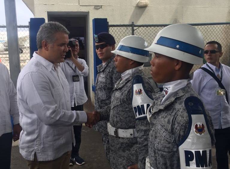 96 miembros de la fuerza pública cuidarán al presidente Iván Duque. FOTOS: Colprensa