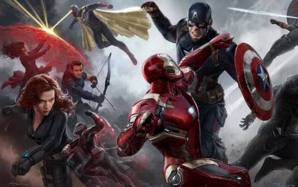 Tres actores de Capitán América: Civil War, están en el listado de los más taquilleros del año. FOTO Cortesía