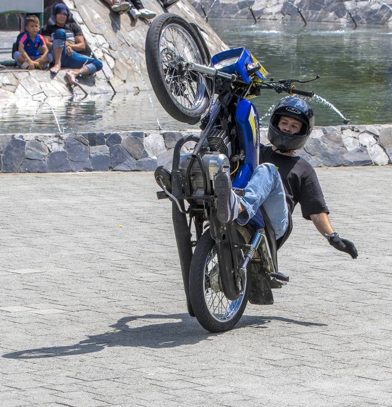 Miguel Ángel Guevara fue uno de los pilotos que contribuyó al gran espectáculo de la Copa Stunt Colombia. Foto Juan Antonio Sánchez Ocampo