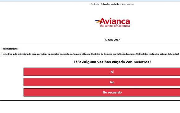 La supuesta encuesta para elegir a los ganadores. 