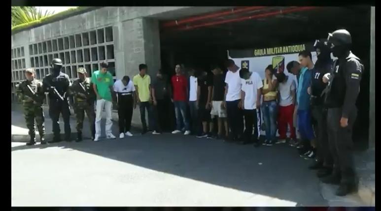 Estos son los individuos que fueron capturados durante el operativo de las autoridades FOTO CAPTURA DE VIDEO