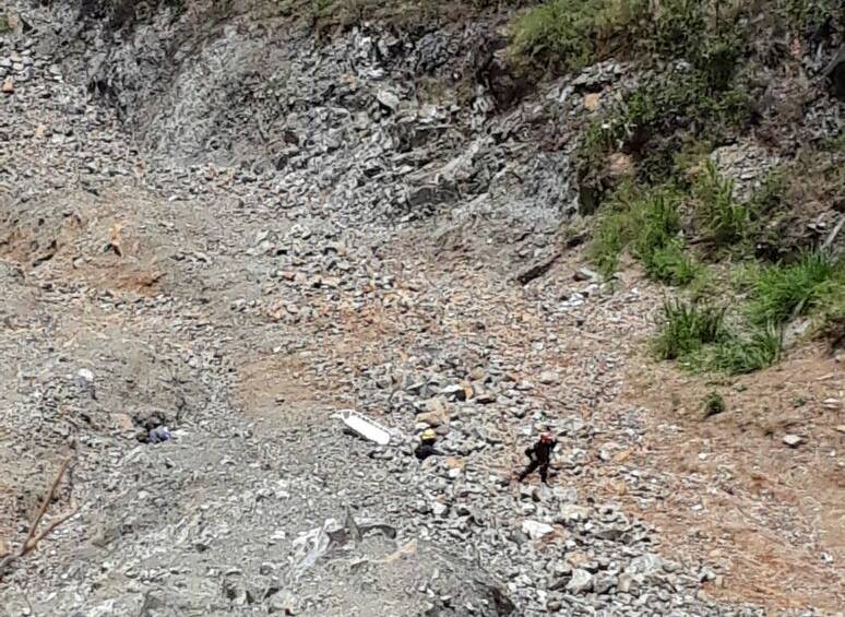 Murió campesino al rodar por un abismo en Angelópolis