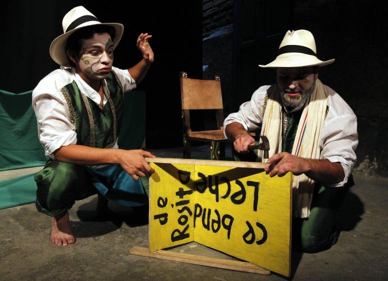 Dos funciones este viernes, una a las 5:00 y otra a las 7:30 p.m., en el Teatro Panamericana. Una propuesta apta para turistas, porque aunque se habla, la propuesta es gestual y musical. FOTO jaime pérez