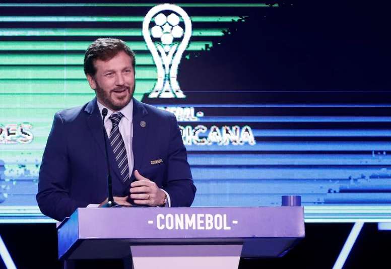 Alejandro Domínguez, presidente de la Confederación Suramericana de Fútbol, Conmebol. FOTO EFE