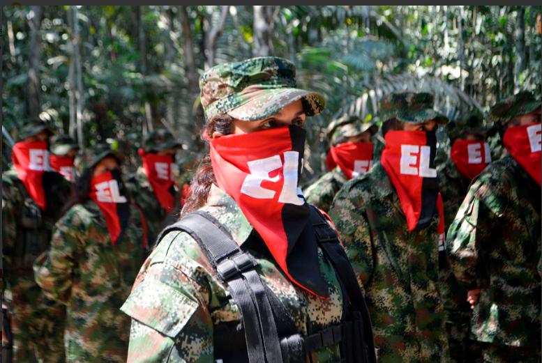 Combatientes del Eln. FOTO: Tomada de @ELN_Paz