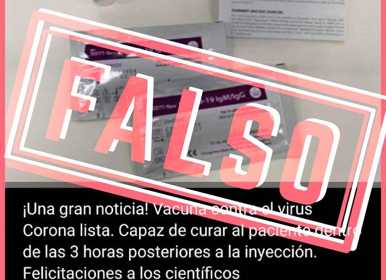 Una de las Fake News sobre la cura del covid-19
