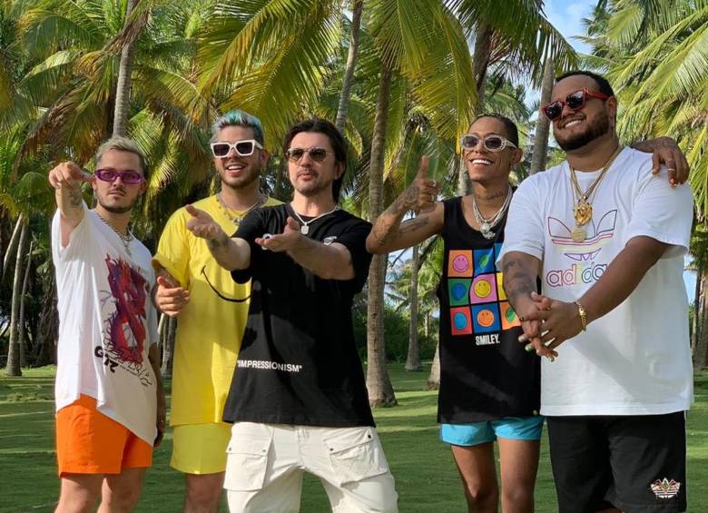 Imagen de la grabación del video Todo Bien, la nueva canción de Juanes junto a Trapical Minds