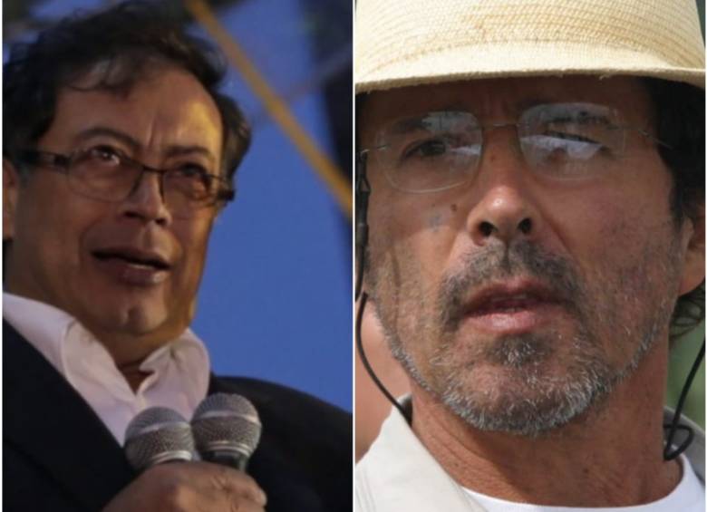 Gustavo Petro y Simón Vélez. FOTOS COLPRENSA