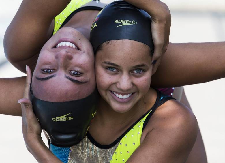 Estefanía Álvarez y Mónica Sarai Arango lograron los cupos 78 y 79 de Colombia a Juegos Olímpicos. FOTO Julio césar Herrera.