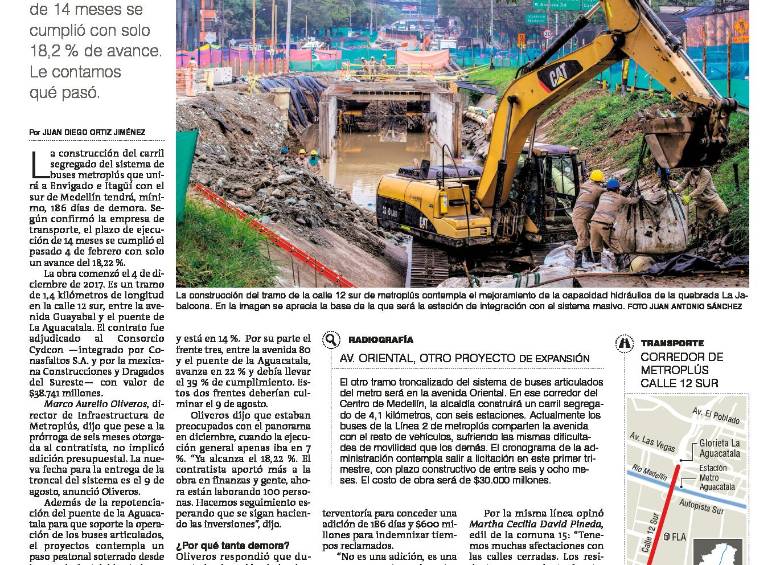 en febrero se informó retraso