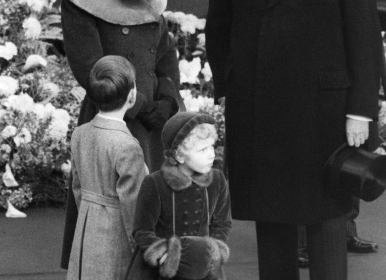 Con Wiston Churchil primer ministro del Reino Unido. La imagen data de 1954. FOTO Archivo