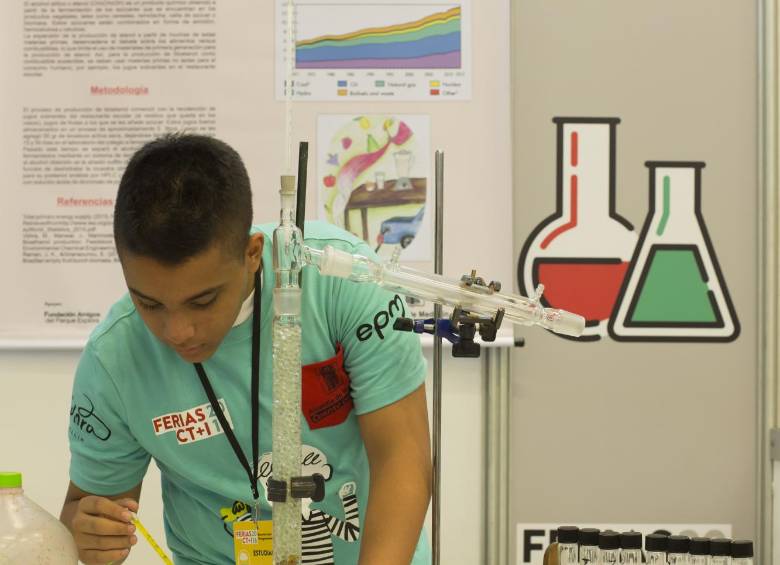 La feria de la ciencia se realiza hasta el sábado. Los niños muestran sus inventos y experimentos. FOTO cortesía explora