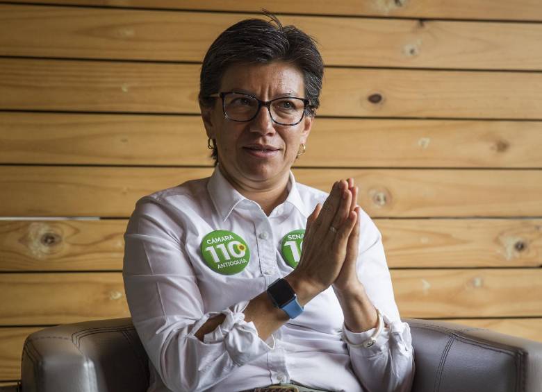 La candidata vicepresidencial habla de la propuesta de seguridad que tiene Sergio Fajardo y de la situación interna de la Coalición Colombia conformada por el Polo y los Verdes.FOTO ESTEBAN Vanegas