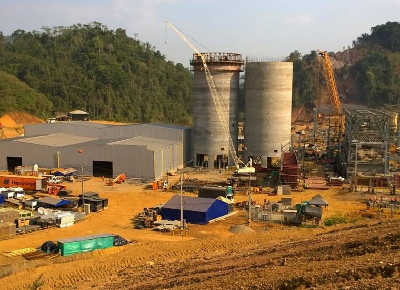 Avance de las obras del complejo cementero de Cemex en la vereda La Susana de Maceo, nordeste de Antioquia. FOTO cortesía