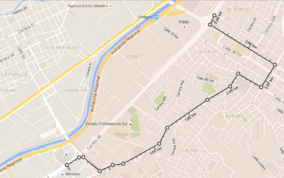 Los buses que transitan en sentido sur-norte por la avenida Las Vegas, cambiarán su recorrdio desde el centro comercial Mayorca. (Información detallada en el recuadro).