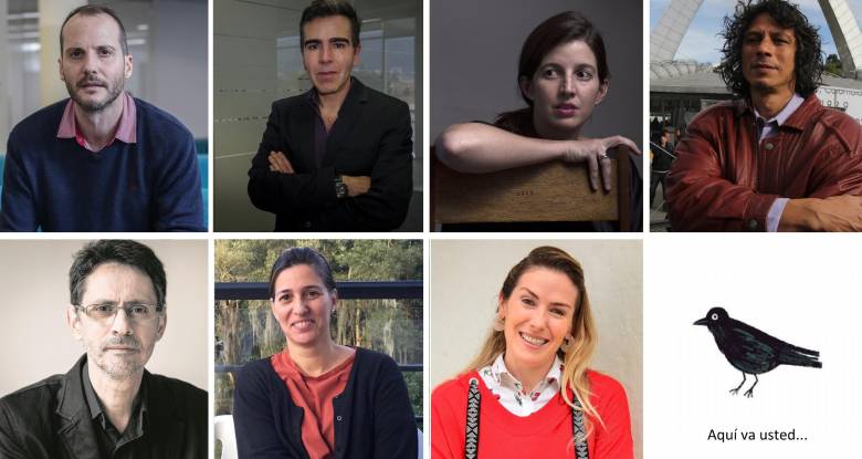 Esteban Duperly, Jorge Franco, Juliana Restrepo, Luis Miguel Rivas, Pablo Montoya, Pilar Gutiérrez y Sara Jaramillo ya leyeron el poema de Porfirio Barba Jacob. Foto: Archivo-cortesía
