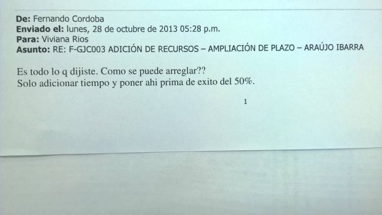 Comisión de éxito para un contrato vencido