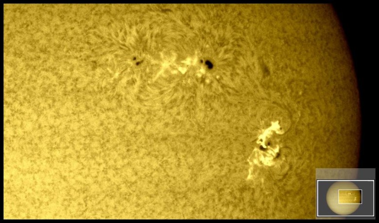 Fenómeno de muy altas energías que se dio en el Sol en septiembre 6 de 2017 capturado desde Medellín con telescopio H-alfa Lunt Solar y cámara ZWO174MM. FOTO Cortesía ITM