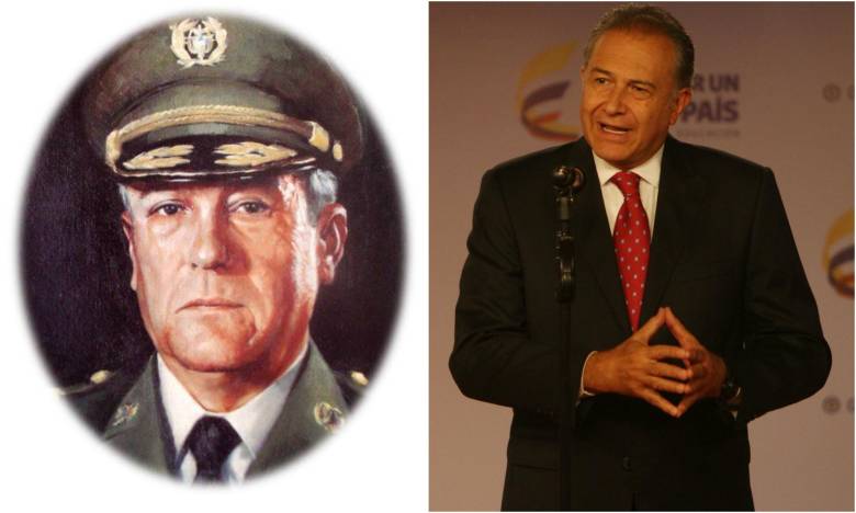 General (r) Francisco José Naranjo (izquierda) y el general (r) Óscar Naranjo. FOTO CORTESÍA Y ARCHIVO.