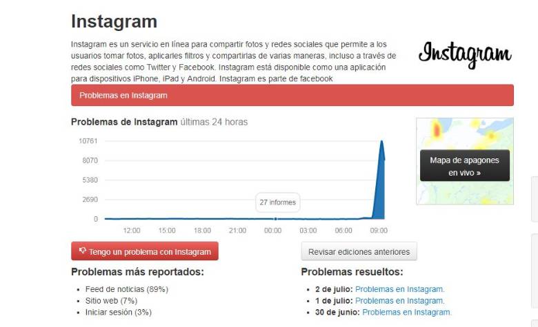 Reportan falla global de WhatsApp, Instagram y Facebook