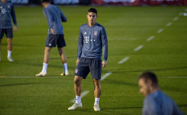Aún en incierto si James Rodríguez continuará en el Bayern en 2019. FOTO EFE