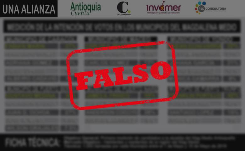 EL COLOMBIANO desmiente encuesta sobre candidatos en el Magdalena Medio