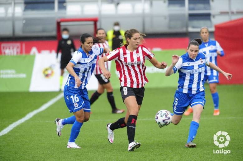La colombiana Lady Andrade (#16), marcó su primer gol en la Liga de España. FOTO TOMADA @LALIGA