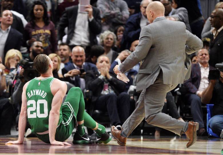 Hayward sufrió la terrible lesión durante el debut con su nuevo equipo Boston Celtics. FOTO REUTERS
