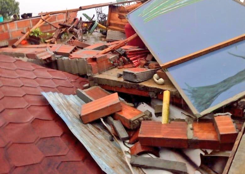 Vendaval en Santa Bárbara afectó 70 viviendas