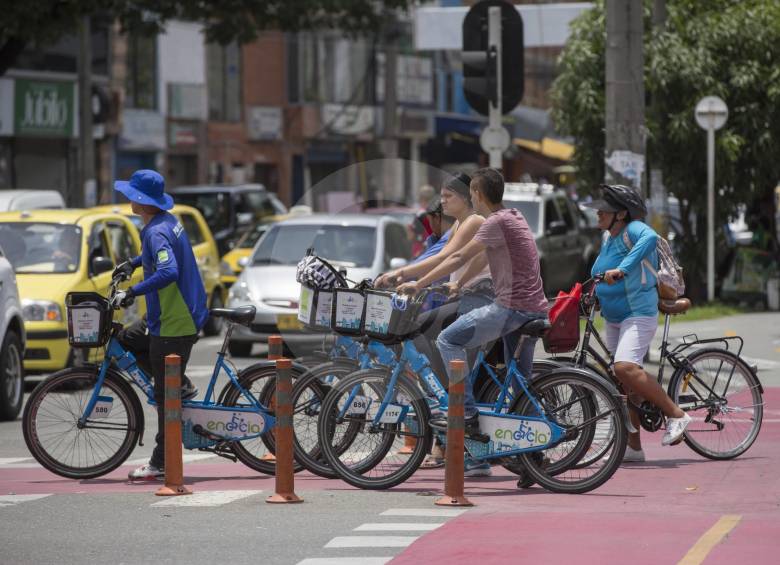 El Reto medirá qué ciudad puede movilizar más gente en bicicleta durante la mañana del jueves. FOTO EDWIN BUSTAMANTE