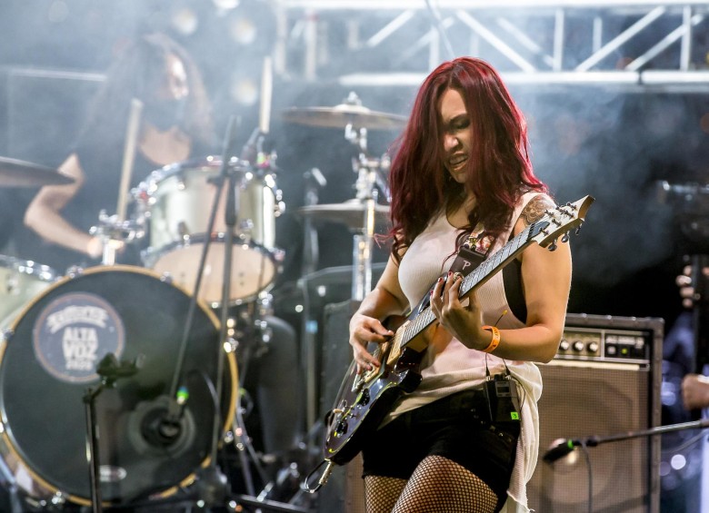 Lilith, agrupación paisa de rock únicamente conformada por mujeres, lleva 20 años de carrera. Participó en Circulart y Ciudad Altavoz 2020. FOTO Juan antonio sánchez