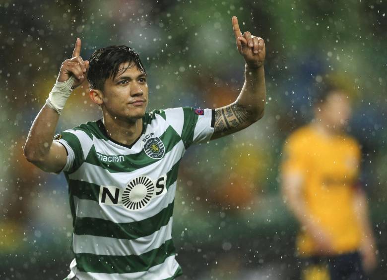 Fredy Montero ajustó 3 goles en la Liga Europa en su regreso al Sporting de Lisboa. Ha marcado 4 en esta temporada. FOTO efe