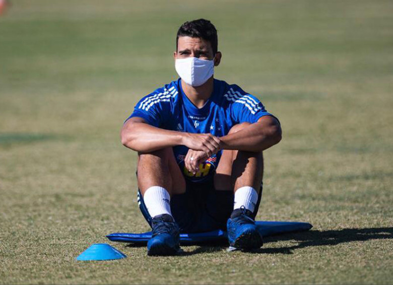 Jean, jugador del Cruzeiro, con coronavirus. Foto Twitter Cruzeiro