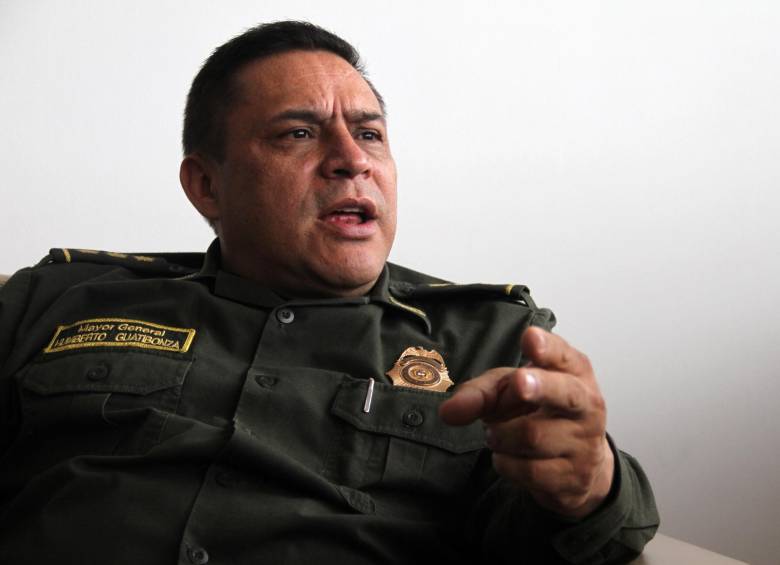El general Humberto Guatibonza fue dos veces director del Grupo Antisecuestro y Antiextorsión, Gaula, y fue comandante de la Policía Metropolitana de Bogotá. Foto Colprensa