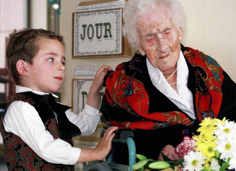 Jeanne Calment murió en 1997 a los 122 años, es la persona que más ha vivido hasta ahora. FOTO AP