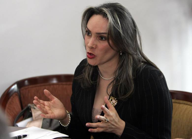 La magistrada del Consejo Superior de la Judicatura, María Mercedes López. FOTO COLPRENSA