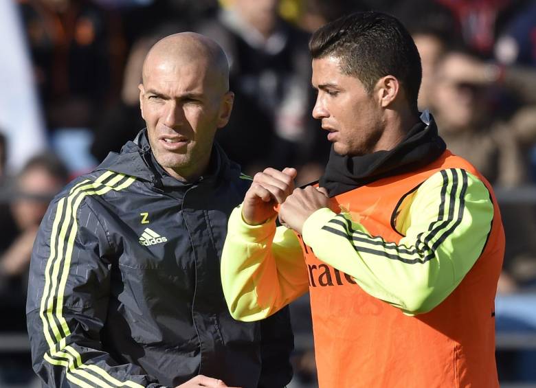 El portugués Cristiano Ronaldo se deshizo en elogios hacia Zinedine Zidane, del que dijo “ya admiraba como jugador y ahora también como técnico”. FOTO 