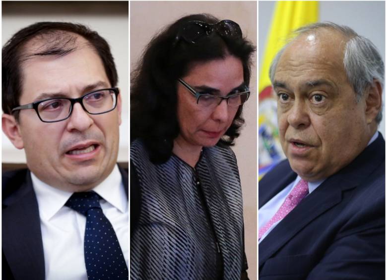 Francisco Barbosa, Clara María Gonzalez y Camilo Gómez. FOTO COLPRENSA