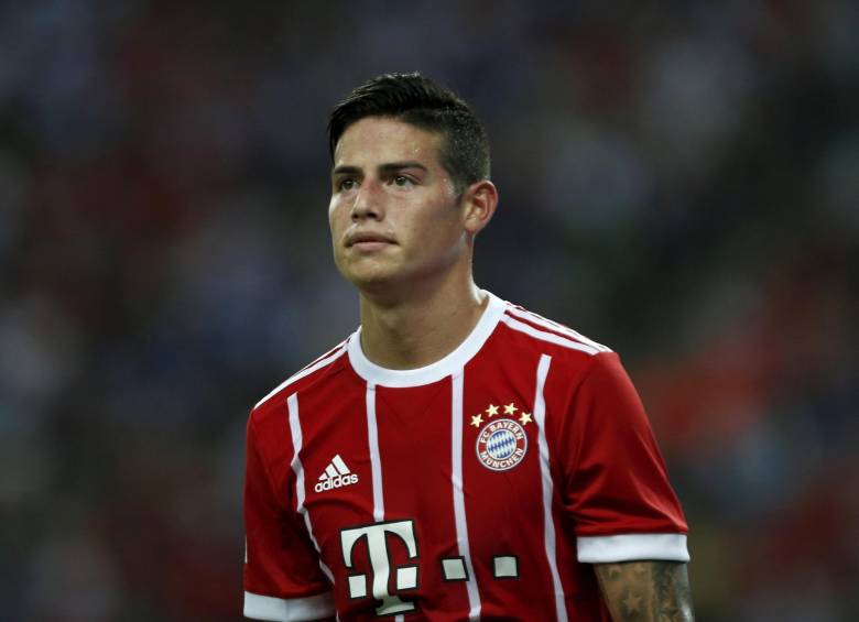 James Rodríguez con la camiseta del Bayern Múnich. FOTO EFE