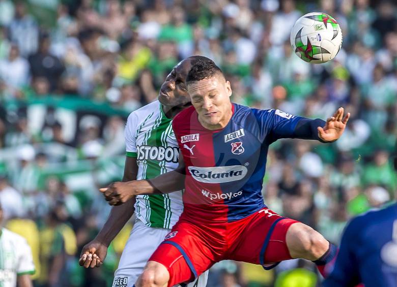 Javier Reina, durante el clásico antioqueño del 29 de febrero que se liquidó 1-1 en el Atanasio Girardot. fOTO Juan Antonio Sánchez