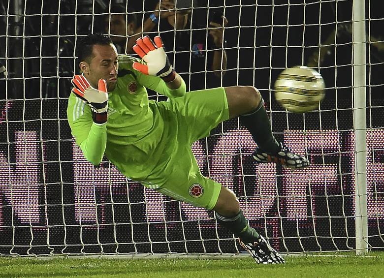 Pese a tener pocos minutos en su club, David Ospina es uno de los grandes referentes de la Selección. Foto. AFP