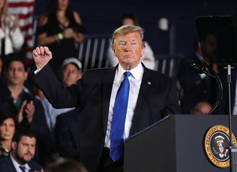 Donald Trump prometió construir un muro en la frontera en su campaña a las elecciones presidenciales de 2016. FOTO afp