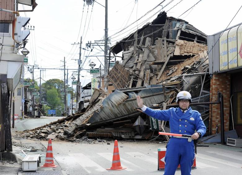 Dos potentes terremotos en Japón, los mayores desde el que generó el tsunami de 2011, golpearon el pasado jueves y este sábado el sureste del país. FOTO REUTERS