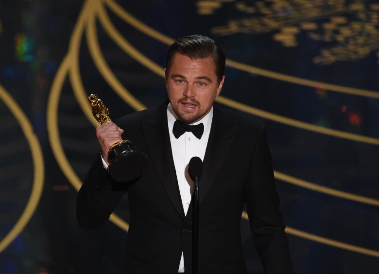 Leonardo DiCaprio consiguió el Óscar al mejor actor por “The Revenant”. FOTO AFP
