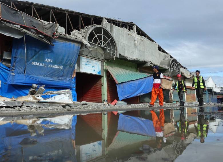 El terremoto del domingo tuvo una magnitud de 6,8. FOTO AFP