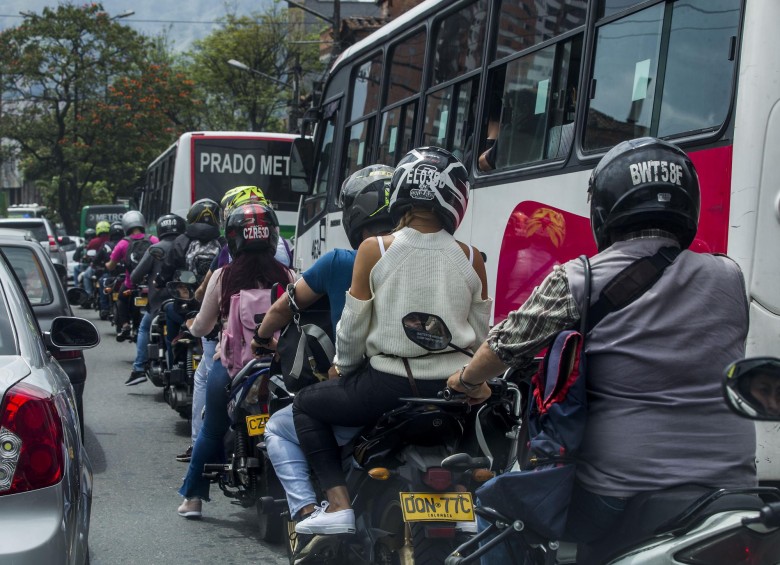 Uso de las motos en Medellín. Foto: Julio César Herrera Echeverri
