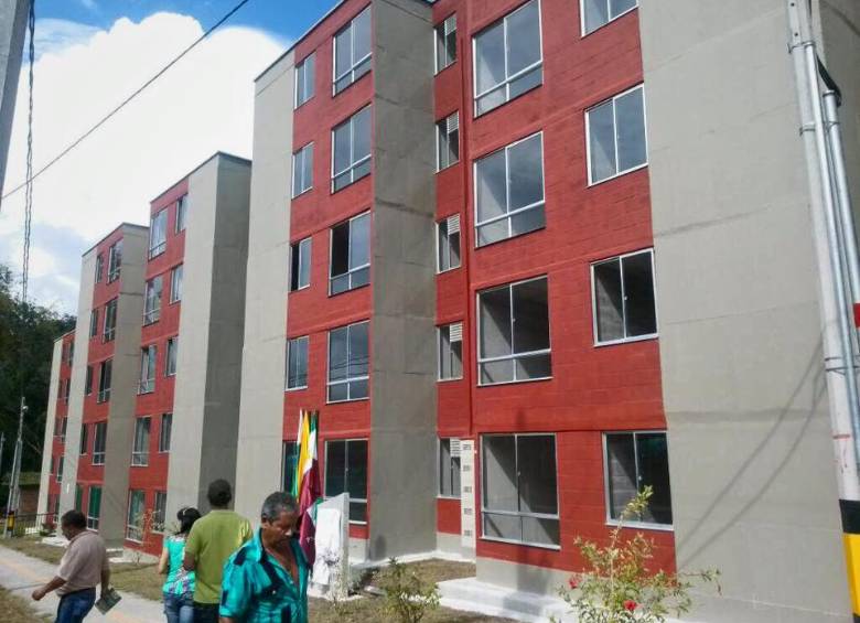 En el proyecto Urbanización Viento Verde, de Liborina, a ochenta familias se les mejora su condición de vida. FOTO cortesía