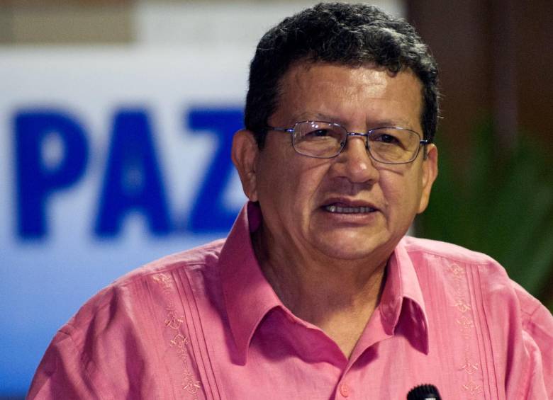 “Pablo Catatumbo” (alias de Jorge Torres Victoria), miembro del equipo negociador de las Farc, manifestó la solidaridad de la guerrilla con Palestina y sus condolencias a los familiares del ministro. FOTO AFP